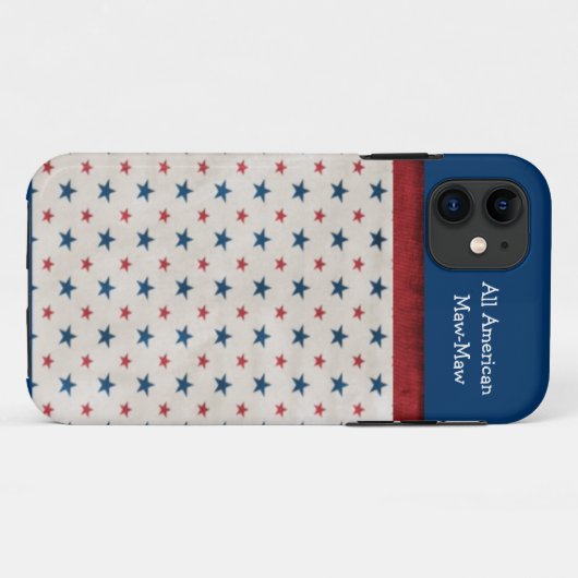 Aangepaste All-American iPhone Case (Achterkant (horizontaal))