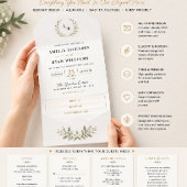 Aangepaste All-in-One Trouw Uitnodiging RSVP