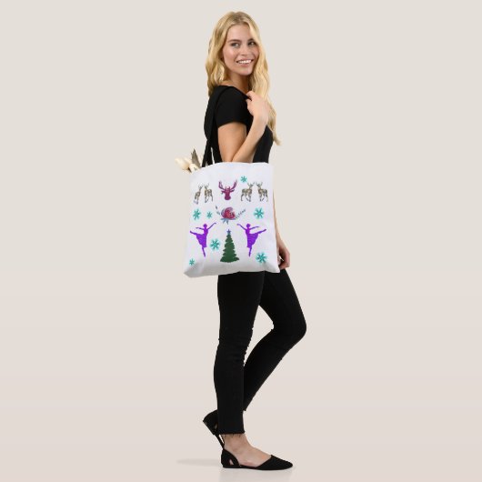 Aangepaste All-Over-Print Canvas tas (Op model)