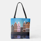 Aangepaste All-Over-Print Canvas tas Amsterdam (Achterkant)