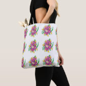 Aangepaste All-Over-Print Canvas tas/ Asiatic Lily Tote Bag (Dichtbij)