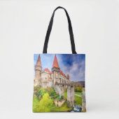 Aangepaste All-Over-Print Canvas tas Corvin Castle (Voorkant)