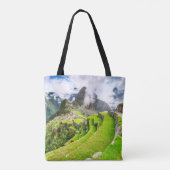Aangepaste all-over-print Canvas tas Machu Picchu, (Achterkant)