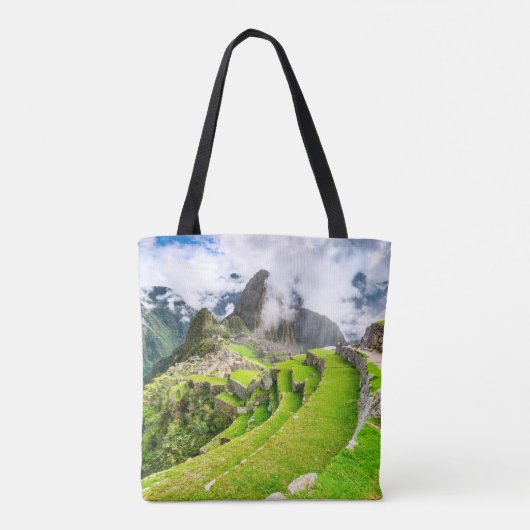 Aangepaste all-over-print Canvas tas Machu Picchu, (Achterkant)
