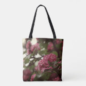Aangepaste All-Over-Print Canvas tas roze bloesems (Achterkant)