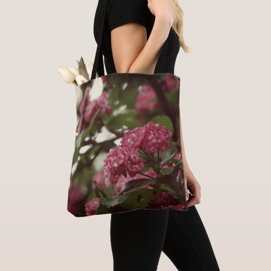 Aangepaste All-Over-Print Canvas tas roze bloesems (Dichtbij)