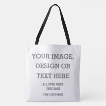 Aangepaste All Over Print Tote - Gepersonaliseerd 