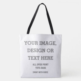 Aangepaste All Over Print Tote - Gepersonaliseerd Bag