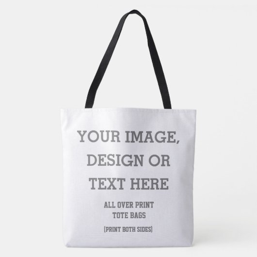 Aangepaste All Over Print Tote - Gepersonaliseerd Bag (Voorkant)