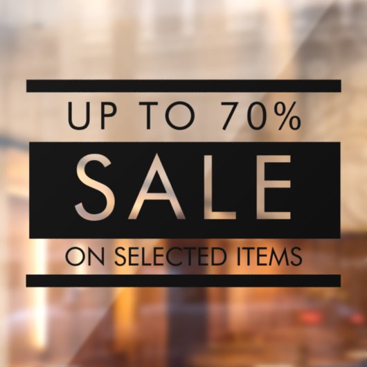 Aangepaste alle tekst bewerkbare verkoop teken voo raamsticker (Vel 2)