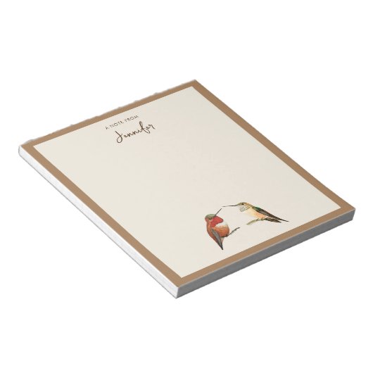 Aangepaste Allen Hummingbird-laptop Notitieblok (Schuin)
