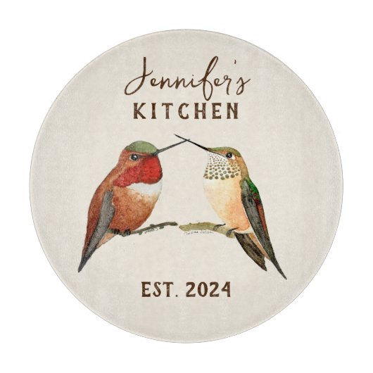 Aangepaste Allen Hummingbird-laptop Snijplank (Voorkant)