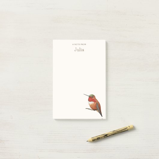 Aangepaste Allen Hummingbird Notes (Op bureau)