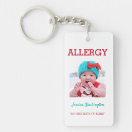 Aangepaste allergie-foto in Hoesje van Kinderen in Sleutelhanger