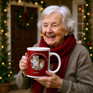 Aangepaste 'Alles Wat Je Nodig Hebt' Kat Foto Spec Grote Koffiekop