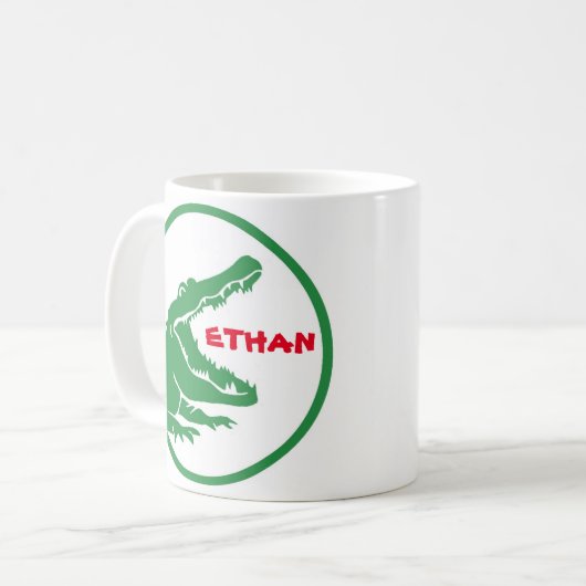 Aangepaste Alligator-mok Koffiemok (Voorkant links)
