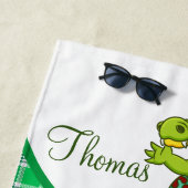 Aangepaste alligator strandlaken (In situ)