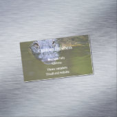 Aangepaste Alligator Swamp Animal Wildlife Natuur Magnetisch Visitekaartje (Voorbeeld)
