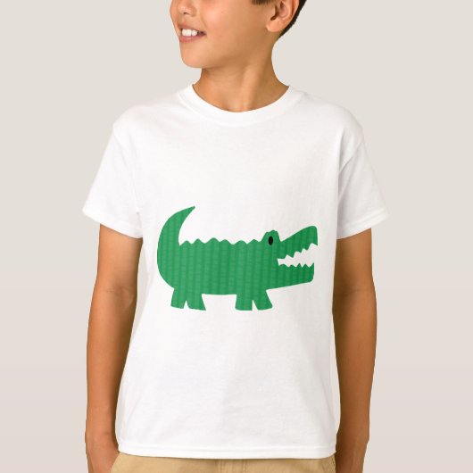 Aangepaste alligatordruk t-shirt (Voorkant)