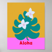 Aangepaste aloha heldere kleuren modern poster (Voorkant)