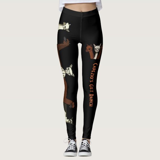 Aangepaste Alpaca-Leggings Leggings (Voorkant)