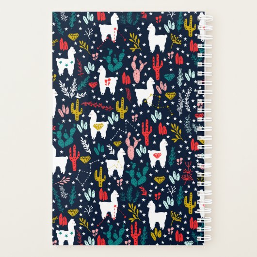 Aangepaste alpaca Planner (Achterkant)