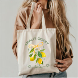 Aangepaste Amalfi Coast Lemon – Italië Reissouveni Tote Bag
