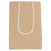 Aangepaste ambachtelijke bakkerijlogo kraft papier medium cadeauzakje (Achterkant)
