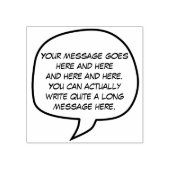 Aangepaste ambachtelijke tekstballon of ballon met rubberstempel (Afrduk)