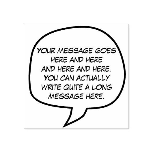 Aangepaste ambachtelijke tekstballon of ballon met rubberstempel (Afrduk)