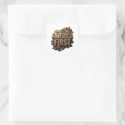 Aangepaste AMERICA FIRST sticker Kunst (Tas)