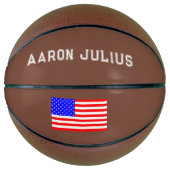 Aangepaste American Flag Basketbal Sport Gift (Voorkant)