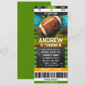 Aangepaste American Football Ticket verjaardagsfee Kaart (Voorkant / Achterkant)