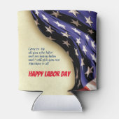 Aangepaste Amerikaanse ARBEIDSDAG Blikjeskoeler (Achterkant)