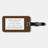 Aangepaste Amerikaanse Bison Yellowstone Wildlife Bagagelabel (Achterkant horizontaal)