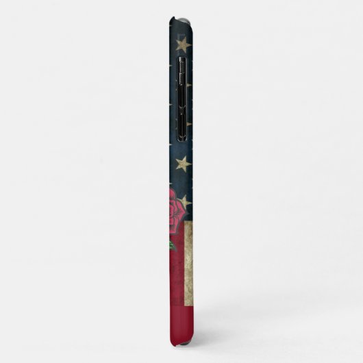 Aangepaste Amerikaanse blauwe schedel Case-Mate iPhone Case (Achterkant/links)