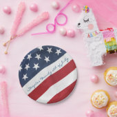 Aangepaste Amerikaanse Borden voor vlaggenpapier Papieren Bordje (Feest)