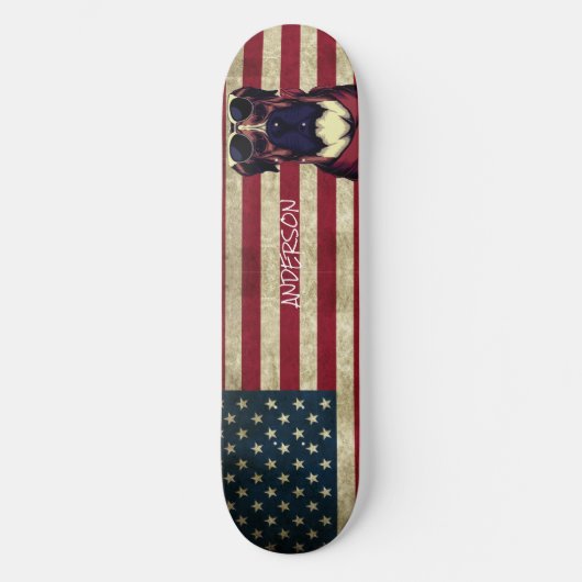 Aangepaste Amerikaanse Bull Dog Persoonlijk Skateboard (Voorkant)