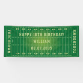 Aangepaste Amerikaanse Football veld kinderen Verj Spandoek (Horizontaal)