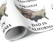 Aangepaste Amerikaanse foto Okayest dad Fathers da Cadeaupapier (Rol Hoek)