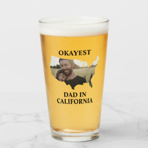 Aangepaste Amerikaanse foto Okayest dad Fathers da Glas