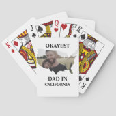 Aangepaste Amerikaanse foto Okayest dad Fathers da Pokerkaarten (Achterkant)