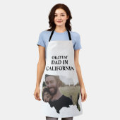 Aangepaste Amerikaanse foto Okayest dad Fathers da Schort (Gedragen)