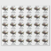 Aangepaste Amerikaanse foto Oké papá Vaderdag Cadeaupapier (Vlak)