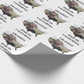 Aangepaste Amerikaanse foto Oké papá Vaderdag Cadeaupapier (Hoek)