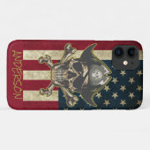 Aangepaste Amerikaanse Golden Skull Case-Mate iPhone Case (Achterkant (horizontaal))