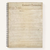Aangepaste Amerikaanse grondwet Notitieboek (Voorkant)