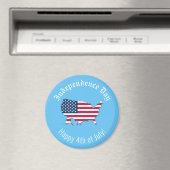 Aangepaste Amerikaanse kaart Vlag Onafhankelijkhei Magneet (Insitu (Vaatwasser))