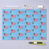 Aangepaste Amerikaanse kaart Vlag Onafhankelijkhei Tissuepapier (Craft)