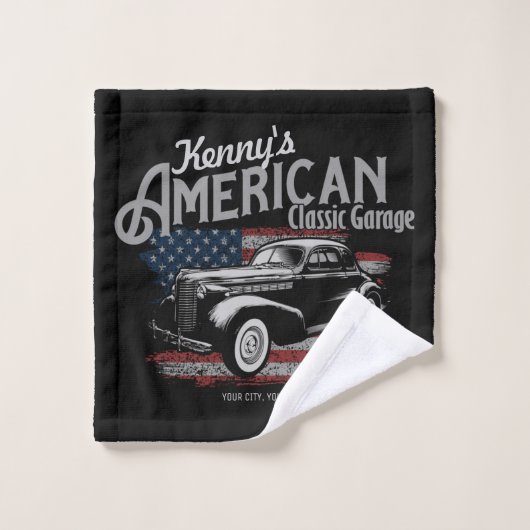 Aangepaste Amerikaanse  klassieke autokleding Bad Handdoek (Wasdoekje)